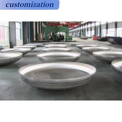 Copertura di caldaia in acciaio a piatto torisferico Teste di serbatoi a flange con collegamento di saldatura circolare
