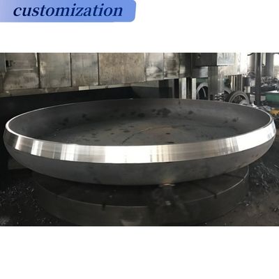 Copertura di caldaia in acciaio a piatto torisferico Teste di serbatoi a flange con collegamento di saldatura circolare