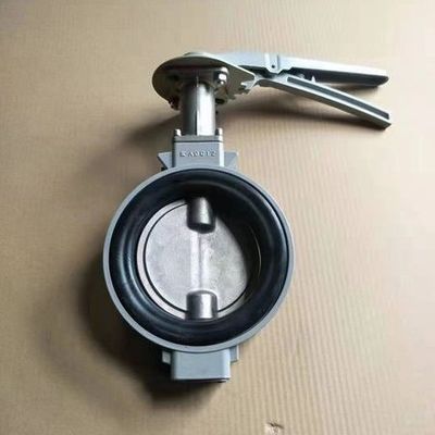 EPDM PTFE sigillatore in lega di alluminio corpo wafer valvola farfalla per la resistenza alla corrosione