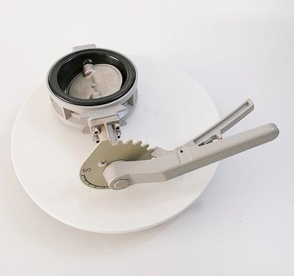 BUTTERFLY Design Wafer in lega di alluminio Valvola farfalla con materiale di corpo in ferro duttile
