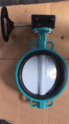 Struttura del diaframma 4 pollici Wafer Center Butterfly Valve Manuale Maniglia per il supporto OEM
