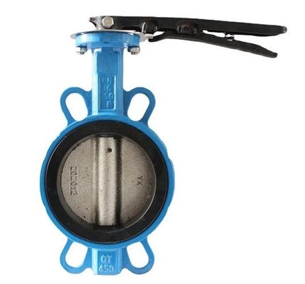 Struttura del diaframma 4 pollici Wafer Center Butterfly Valve Manuale Maniglia per il supporto OEM