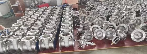 Valvole manuali lunghe Ss corpo e disco per applicazioni a foratura completa con flange/saldate