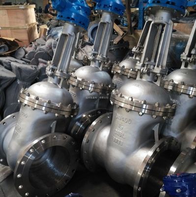 Valvola di porta di stagno elevata in acciaio ANSI / acciaio inossidabile resistente per sistemi idrici a gas di petrolio
