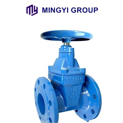 INDUSTRIALE Ruota a mano con tronco rialzante con seduta resiliente tipo flange in ghisa