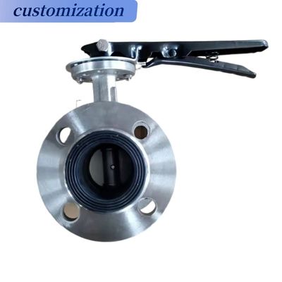 Sedi valvola farfalla elettrica a doppia flangia materiale EPDM per basse temperature PN10