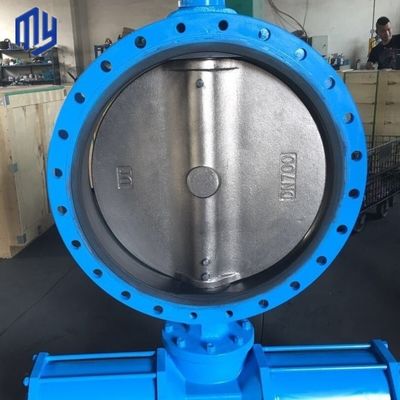 Trattamento dell'acqua DN400 16 pollici classe 150 Offset doppia flange eccentrica Valvola farfalla
