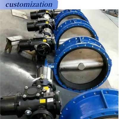 Trattamento dell'acqua DN400 16 pollici classe 150 Offset doppia flange eccentrica Valvola farfalla