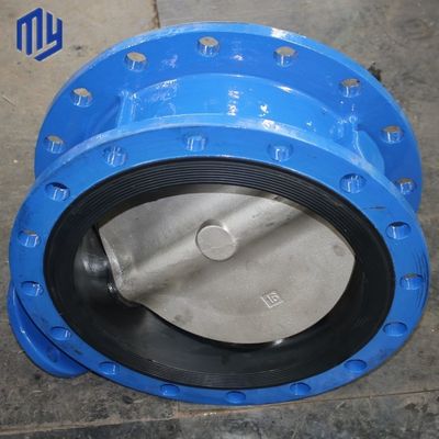 Industrial DN600 PN10 PN25 NBR Sedile Valvola elettrica farfalla doppia fianchetta rapida apertura