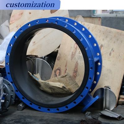 Industrial DN600 PN10 PN25 NBR Sedile Valvola elettrica farfalla doppia fianchetta rapida apertura