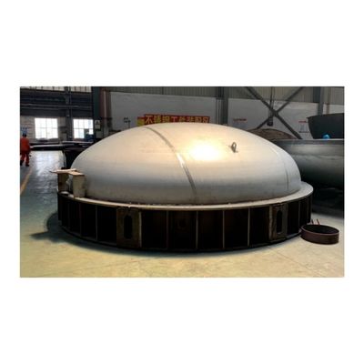 Testa di piatto torisferica professionale da 600 mm con connessione di saldatura circolare