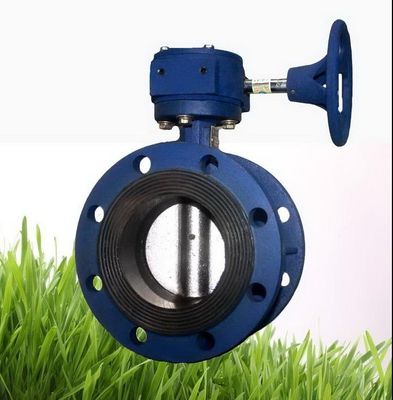 Valvola a farfalla a doppio fianco con sedile sostitutivo manuale EPDM/NBR rivestita di gomma per acqua
