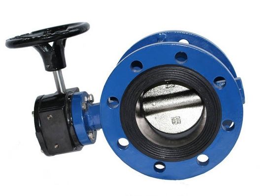 Valvola a farfalla a doppio fianco con sedile sostitutivo manuale EPDM/NBR rivestita di gomma per acqua
