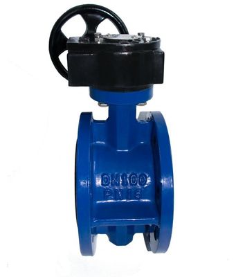 Valvola a farfalla a doppio fianco con sedile sostitutivo manuale EPDM/NBR rivestita di gomma per acqua