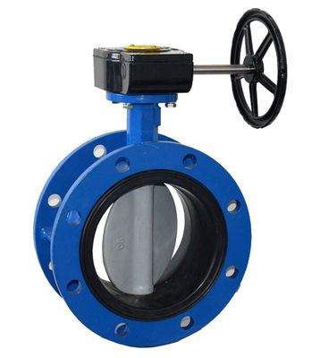 Valvola a farfalla a doppio fianco eccentrico di ferro duttile DN100-DN2600