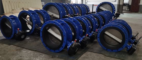 Valvola a farfalla a doppio fianco eccentrico di ferro duttile DN100-DN2600