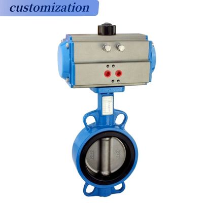 OEM Port Size Lever Operato Full PTFE Lined Concentric DIN BS Control Butterfly Valve