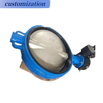 OEM Port Size Lever Operato Full PTFE Lined Concentric DIN BS Control Butterfly Valve