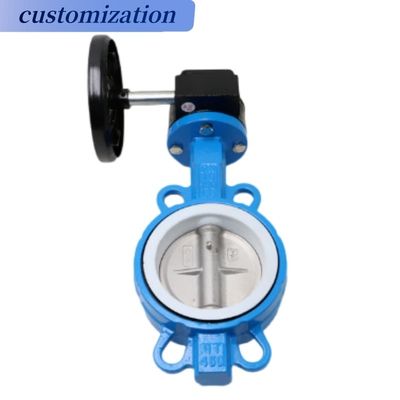 Valvola a farfalla standard API/ANSI/DIN/JIS/ASME con rivestimento in gomma PTFE EPDM