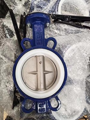 Supporto personalizzato ODM EPDM rivestito di attuatore pneumatico Wafer Tipo di controllo Valvola farfalla