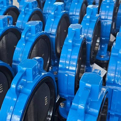 Supporto personalizzato ODM EPDM rivestito di attuatore pneumatico Wafer Tipo di controllo Valvola farfalla