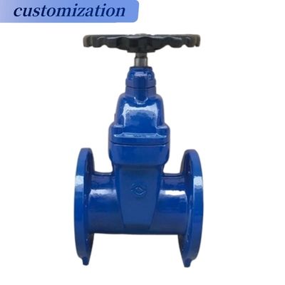 Valvola di apertura dell'acqua PN16 standard DIN con cuneo di gomma e corpo in ferro flessibile GGG50