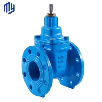Valvola di apertura dell'acqua PN16 standard DIN con cuneo di gomma e corpo in ferro flessibile GGG50