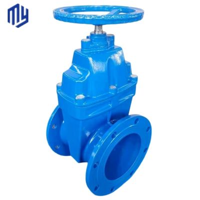 Valvola di apertura dell'acqua PN16 standard DIN con cuneo di gomma e corpo in ferro flessibile GGG50