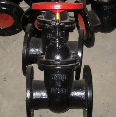 Valvola di porta di ferro flessibile industriale da 8 pollici con sigillo metallico e connessione a flange ANSI