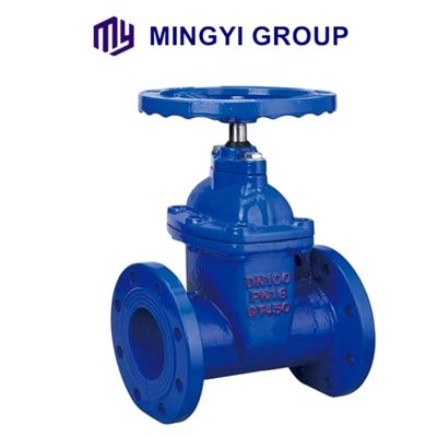 Valvola a saracinesca con flangia dell'acqua con stelo in aumento in acciaio al carbonio industriale dimensione DN80 Pn16 OEM