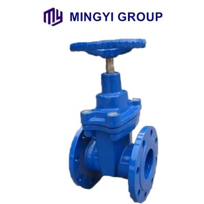 Valvola a saracinesca con flangia dell'acqua con stelo in aumento in acciaio al carbonio industriale dimensione DN80 Pn16 OEM