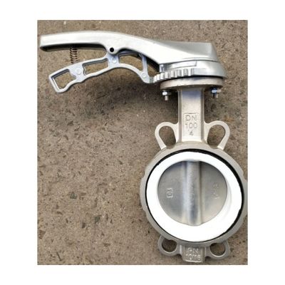 Servizio personalizzato offerto 3 "DN80 Fussioni Corpo in lega Wafer di alluminio Valvola farfalla