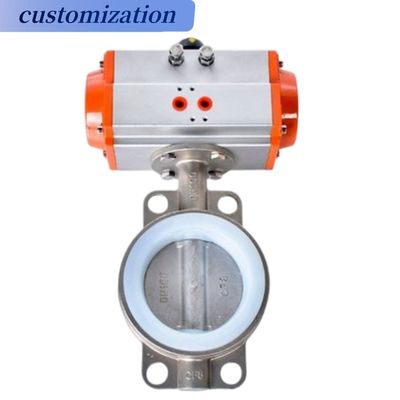 Servizio personalizzato offerto 3 "DN80 Fussioni Corpo in lega Wafer di alluminio Valvola farfalla
