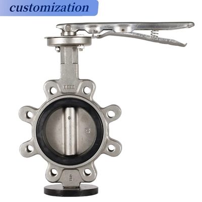 Struttura del diaframma Industrial Ductile Iron Lug Butterfly Valve con disco in bronzo in alluminio