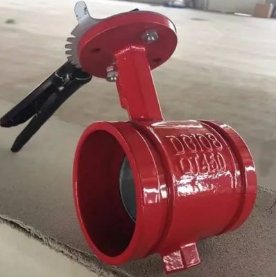 Valvola a farfalla a scanalatura manuale in ghisa/acciaio CF8/CF8m con funzionamento manuale durevole