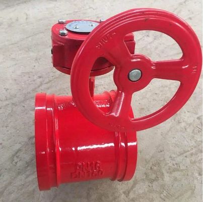 PN16 PN20 Valvola a farfalla a scanalatura in ferro flessibile con OEM