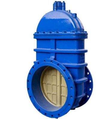 Valvola di portata di vetro di ferro flessibile a flangia di grandi dimensioni per acqua