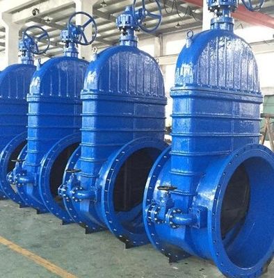 Valvola di portata di vetro di ferro flessibile a flangia di grandi dimensioni per acqua