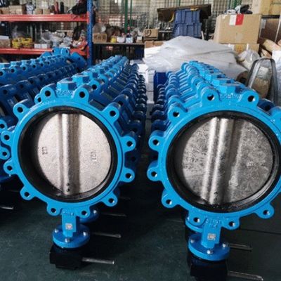 DN350 PN16 Valvola farfalla EPDM Dutile Ferro Wafer Flanged Lug Acqua per sistema idrico