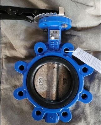 DN350 PN16 Valvola farfalla EPDM Dutile Ferro Wafer Flanged Lug Acqua per sistema idrico