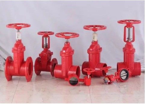 GB DIN ANSI GOST DN65 Valvola di cancello di ferro dottile a stelo non sollevante