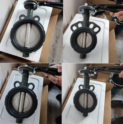 Valvole di scarico tipo JIS API 150LB PN16 Korea Valvola farfalla per acqua, petrolio e gas