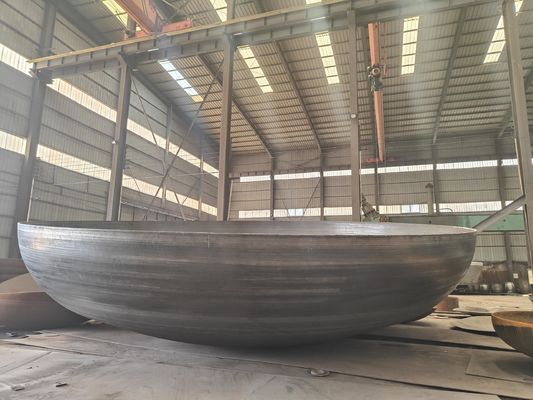 Piastra di acciaio al carbonio rivestita con testa a piatto 304 con testa a piatto semi-ellittica ASME