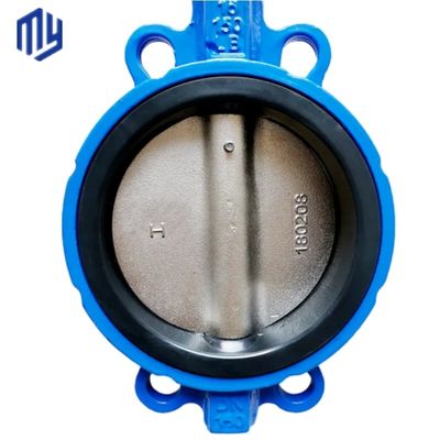 Performance liscia Pn16/10 Ferro flessibile EPDM Maniglia leva seduta Wafer Valvola farfalla