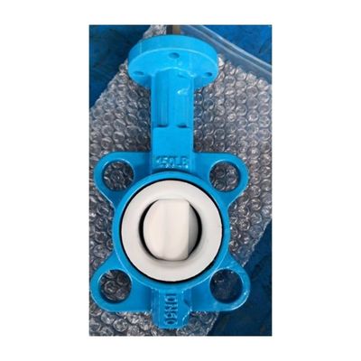 Performance liscia Pn16/10 Ferro flessibile EPDM Maniglia leva seduta Wafer Valvola farfalla