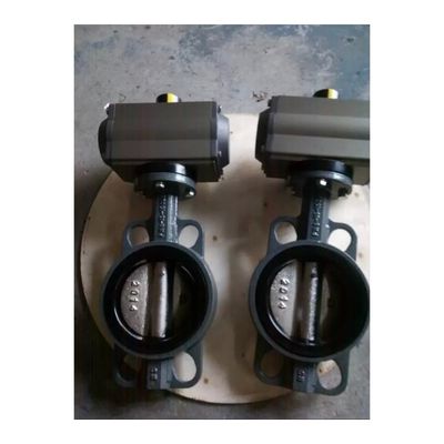 Valvole a farfalla di ferro duttile eccellente con rivestimento in gomma Certificato completo