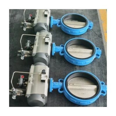 Valvole a farfalla di ferro duttile eccellente con rivestimento in gomma Certificato completo