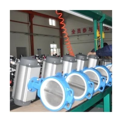 Corpo di acciaio di ferro fuso e carbonio competitivo EPDM Soft Seal Wafer Manual Butterfly Valve