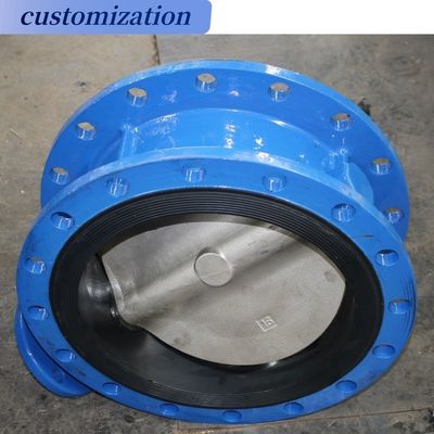 Valvole di servizio per scaldabagno INDUSTRIALE Pn16 Worm Gear Ductile Ferro doppia flange eccentrica Valvola farfalla