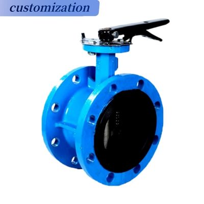 DN300 gomma rivestito EPDM rivestimento flange valvola farfalla
